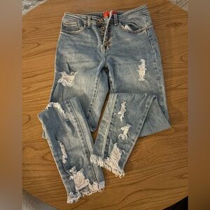 Distressed Blue Women's Jeans